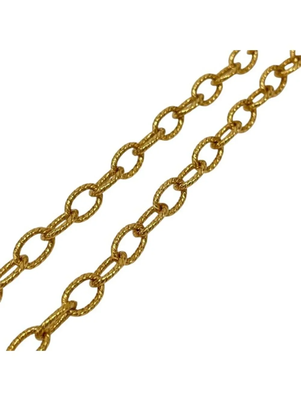 Gucci Pendant Interlocking G Plate Metal Gold Necklace